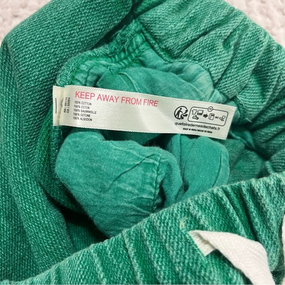 Free People Kelky Green Terry Knit Shorts Size S - Picture 7 of 8